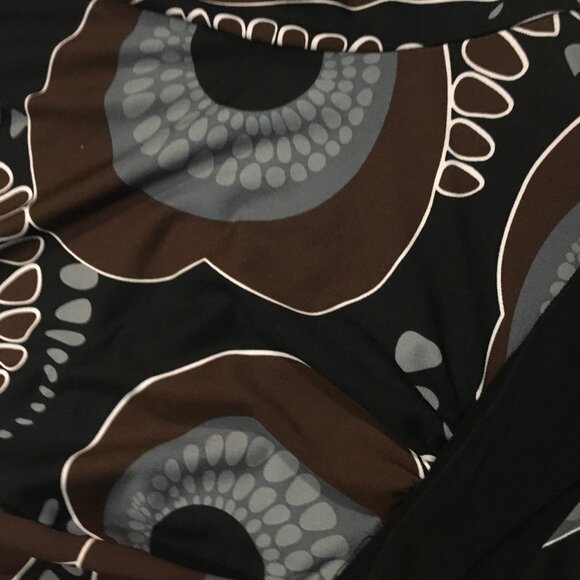 Y2K Carol Rose Retro 70s Groovy Tie Up Wrap Top Made in USA - Picture 9 of 16